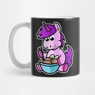 Unicorn Ramen Bowl Kawaii Neko Anime Japanese Noodles print Mug